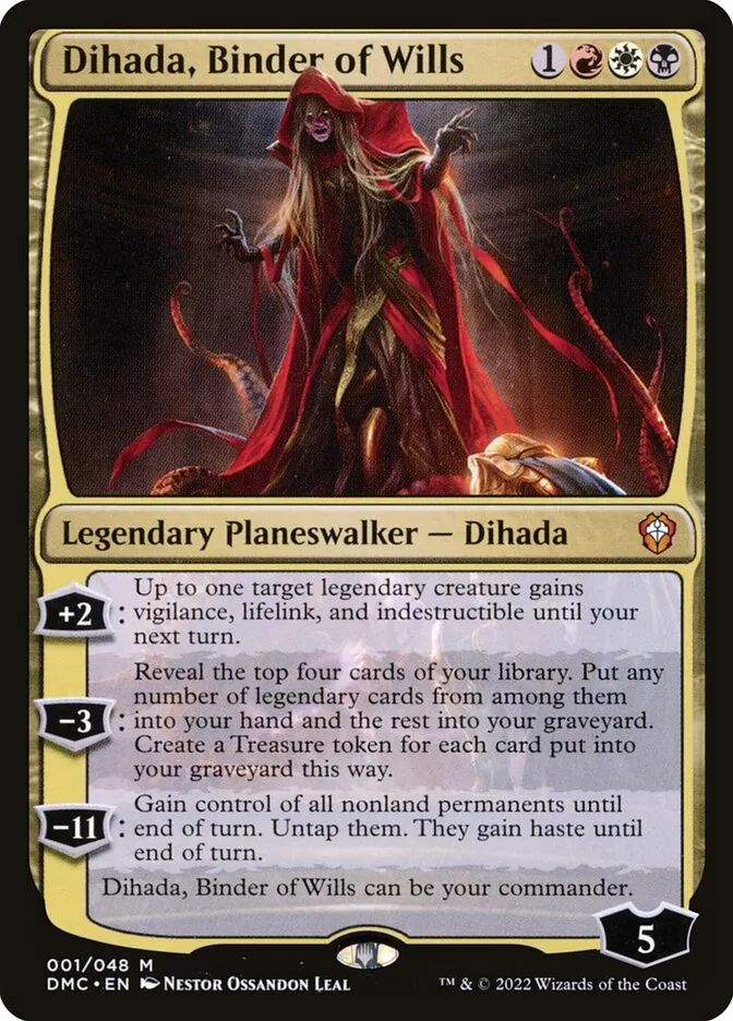 Dihada, Binder of Wills Front Face