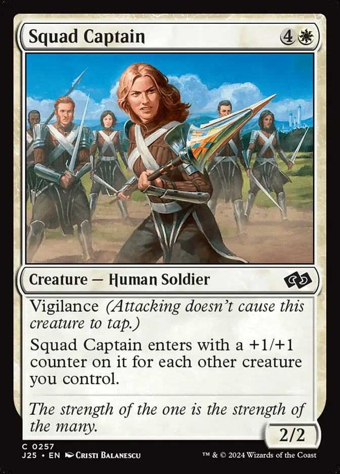 Squad Captain Front Face