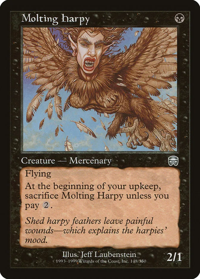 Molting Harpy Front Face