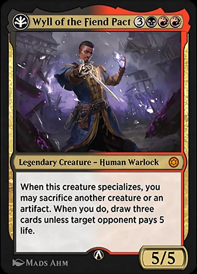 Wyll of the Fiend Pact Front Face