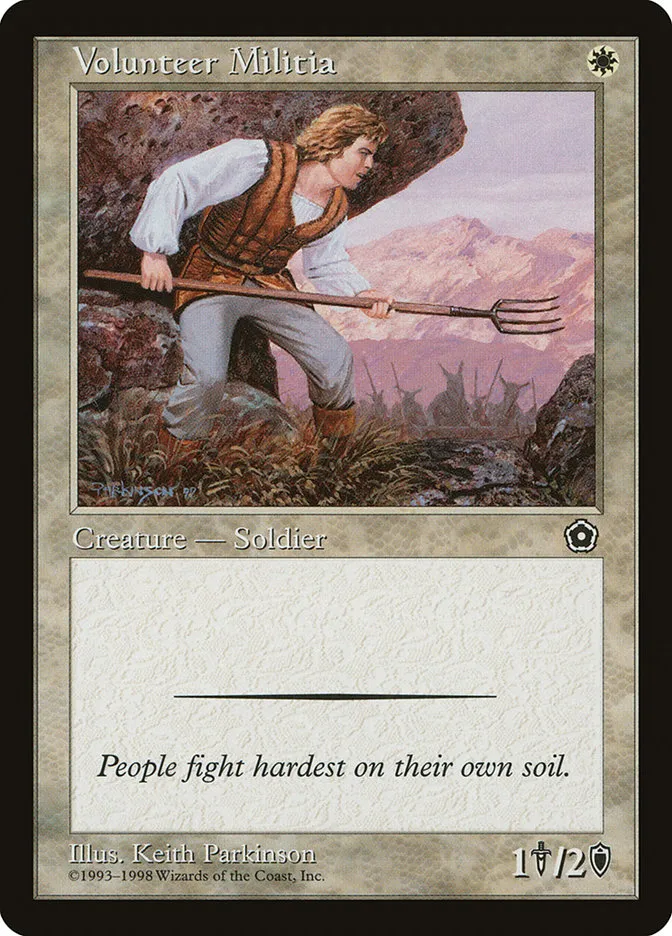 Volunteer Militia Front Face