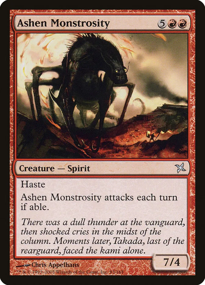 Ashen Monstrosity Front Face