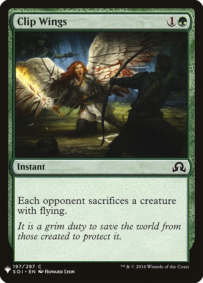 Clip Wings Front Face