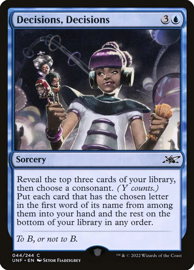Decisions, Decisions Front Face