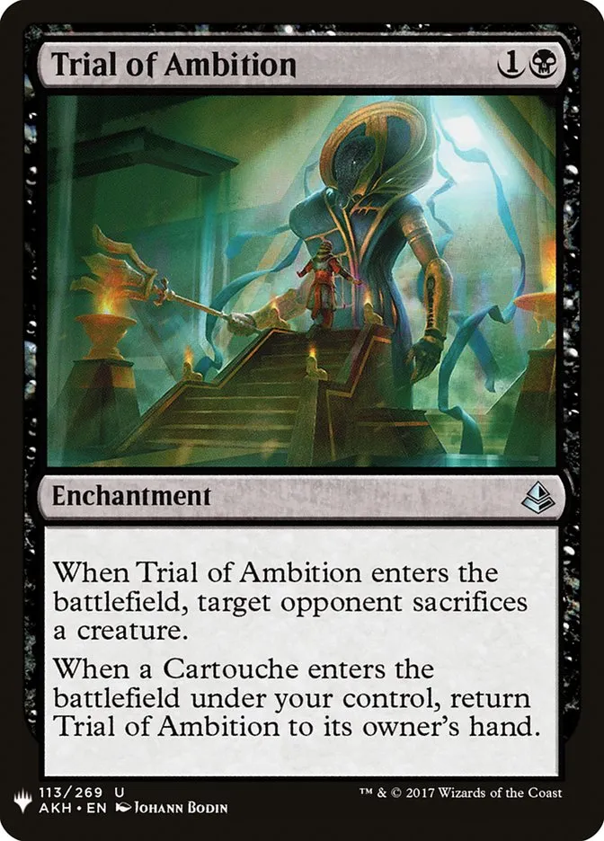 Trial of Ambition Front Face