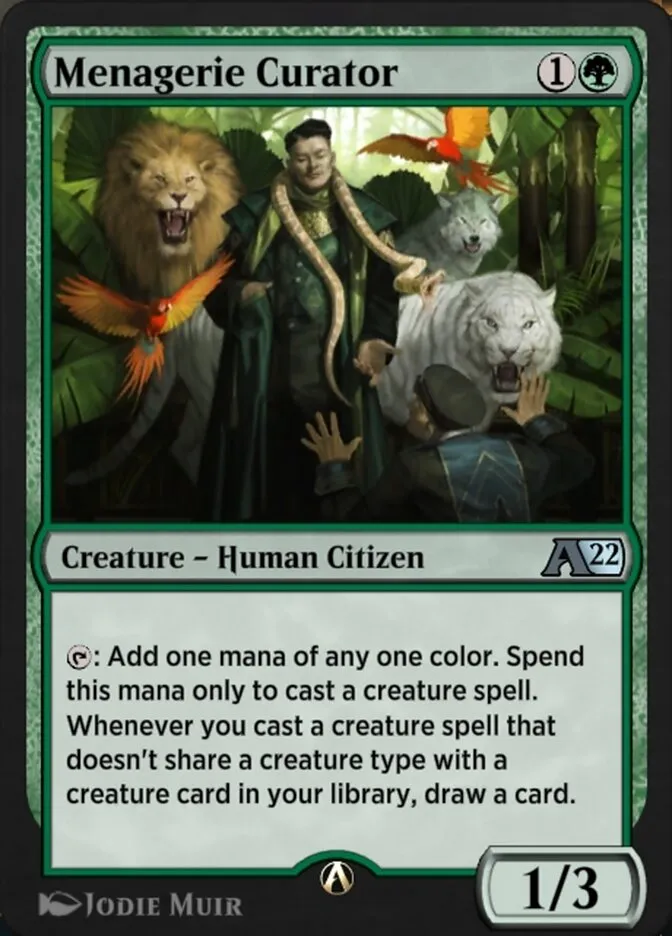 Menagerie Curator Front Face