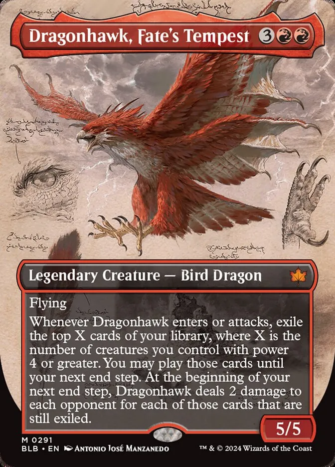 Dragonhawk, Fate's Tempest Front Face