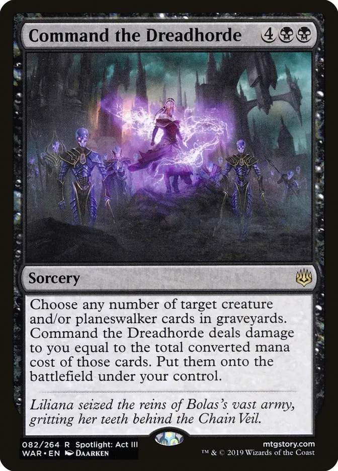 Command the Dreadhorde Front Face