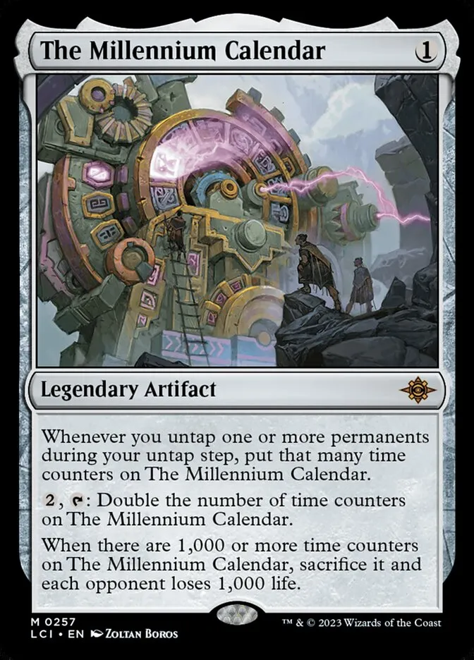 The Millennium Calendar Front Face