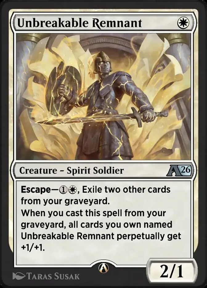 Unbreakable Remnant Front Face