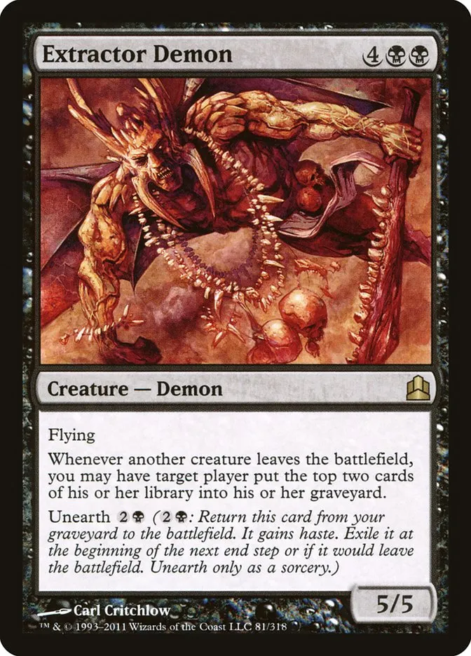 Extractor Demon Front Face