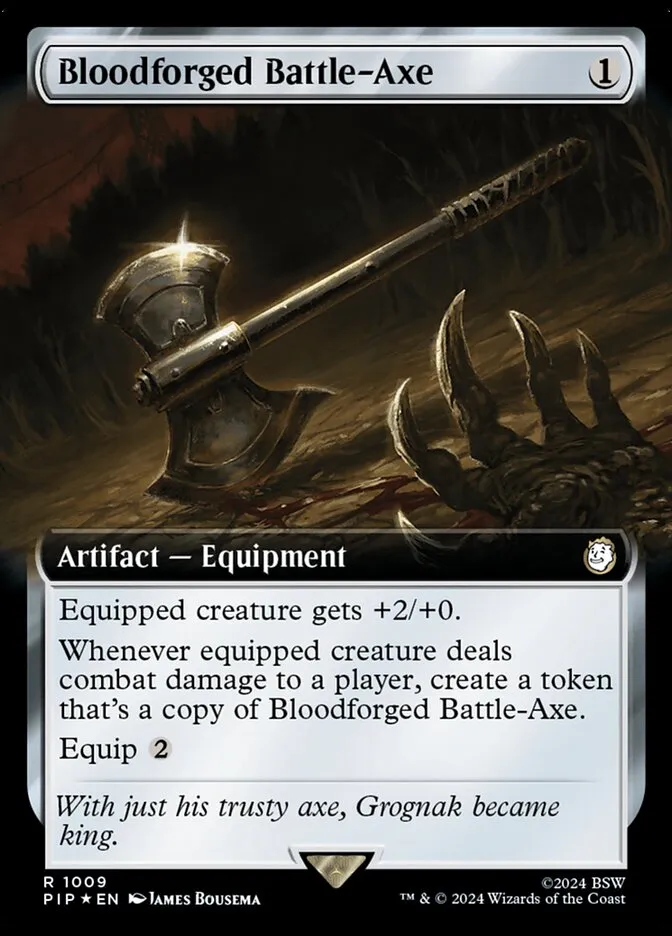 Bloodforged Battle-Axe Front Face