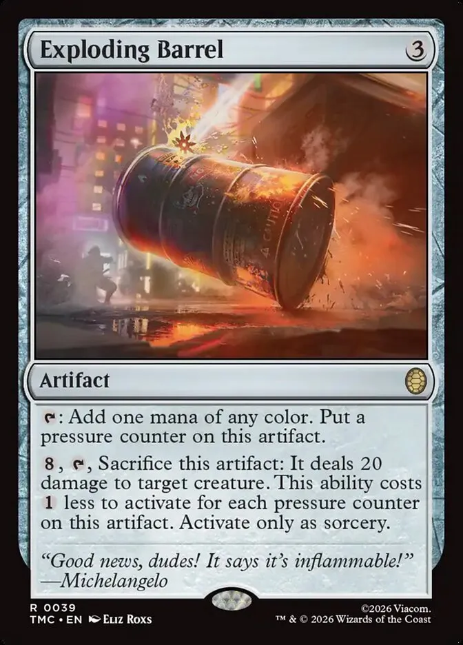 Exploding Barrel Front Face
