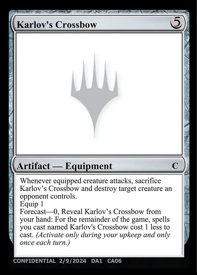 Karlov's Crossbow Front Face