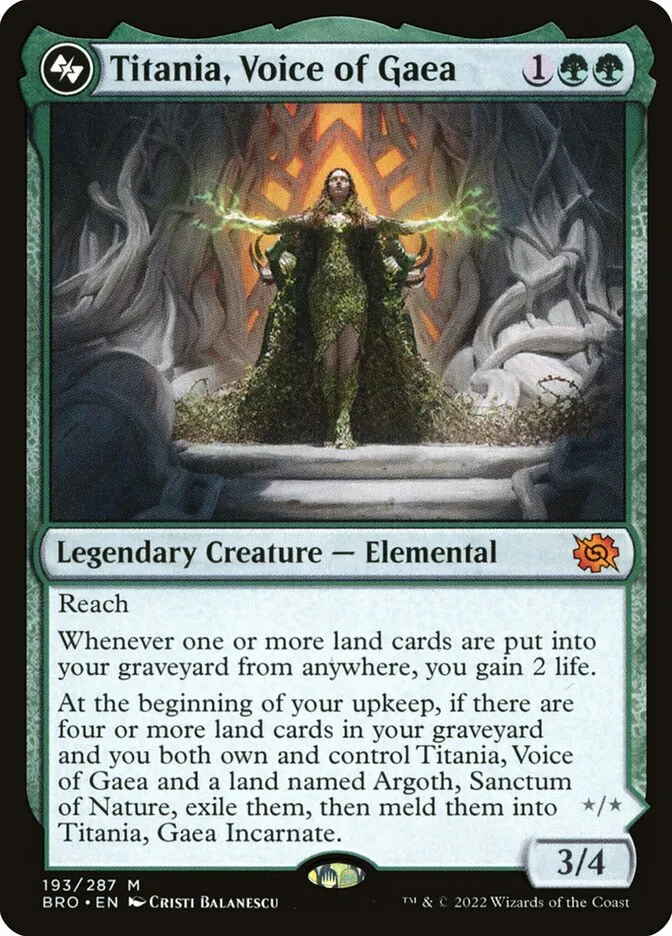 Titania, Voice of Gaea Front Face
