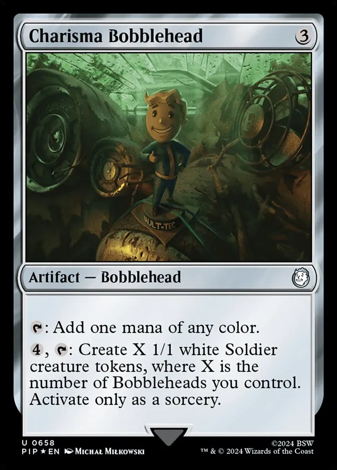 Charisma Bobblehead Front Face
