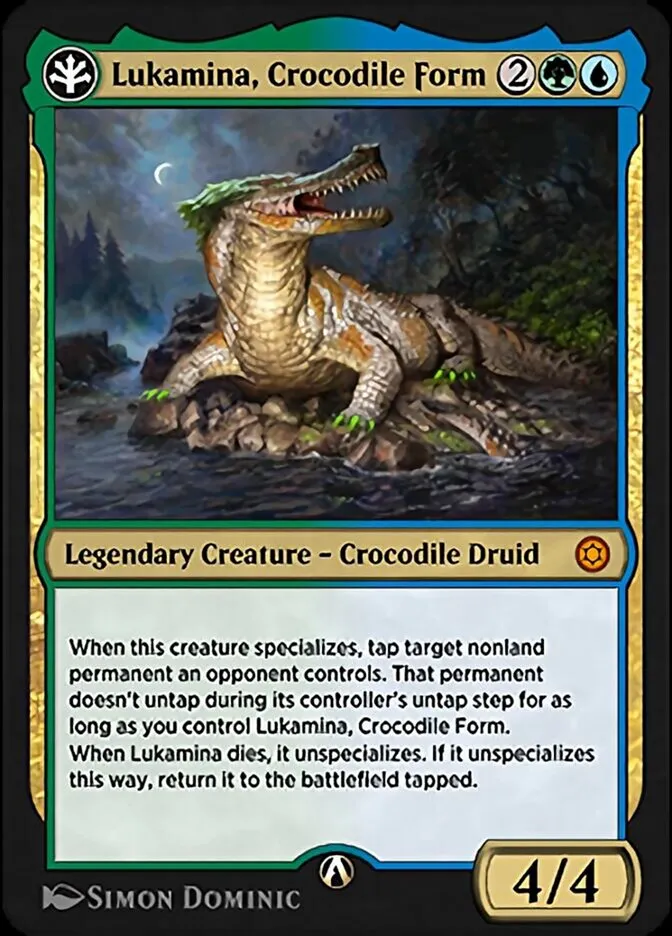 Lukamina, Crocodile Form Front Face