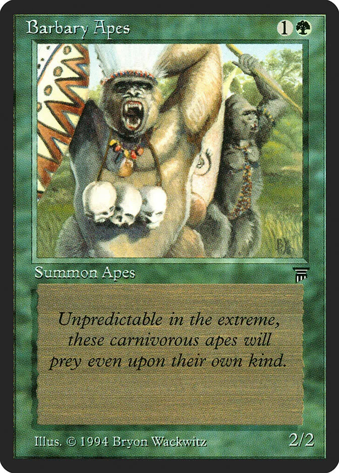 Barbary Apes Front Face