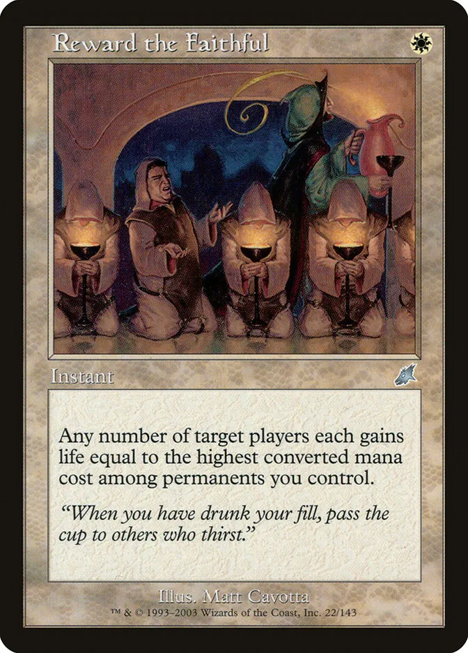 Reward the Faithful Front Face