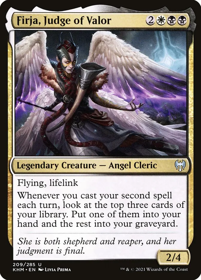 Firja, Judge of Valor Front Face