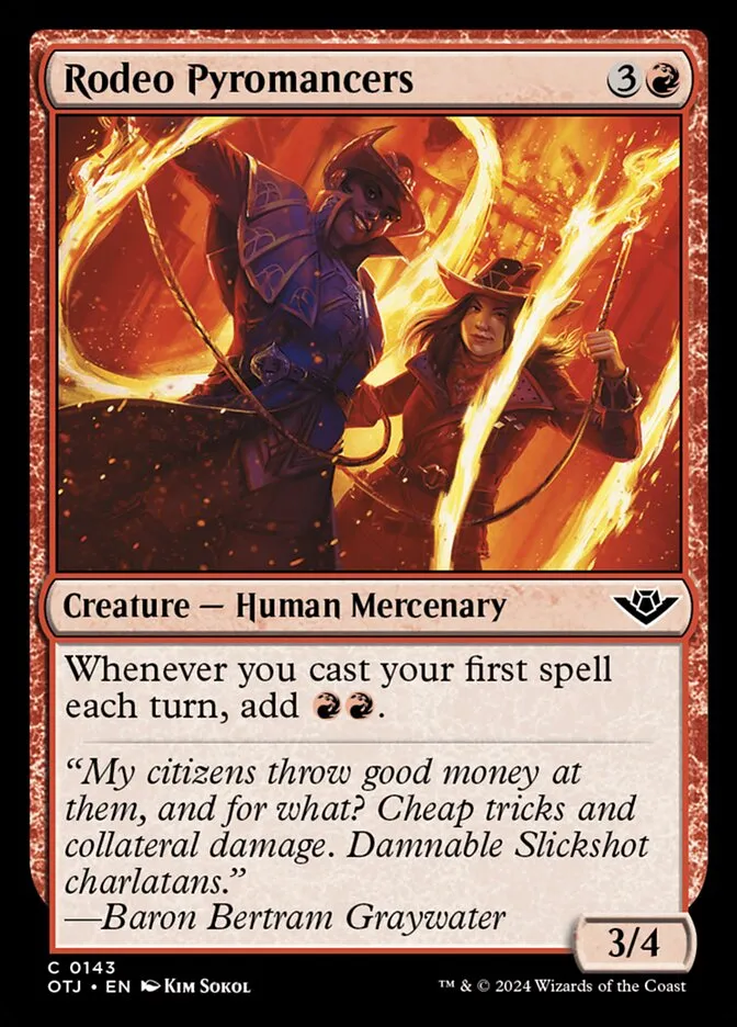 Rodeo Pyromancers Front Face