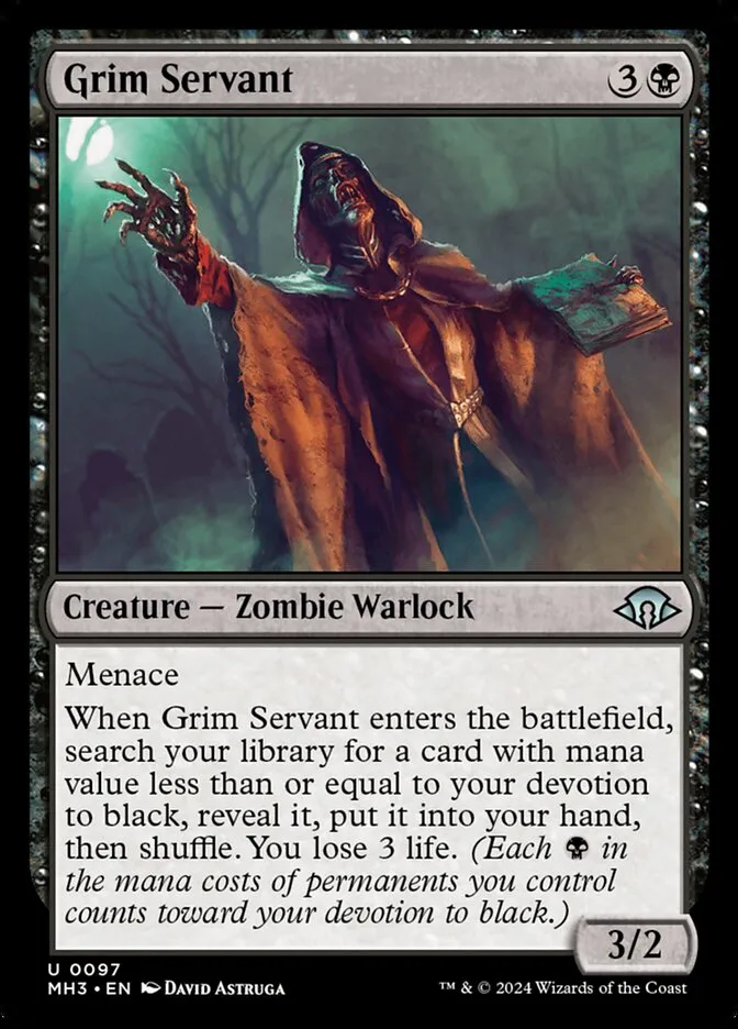 Grim Servant Front Face