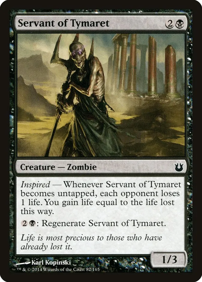 Servant of Tymaret Front Face