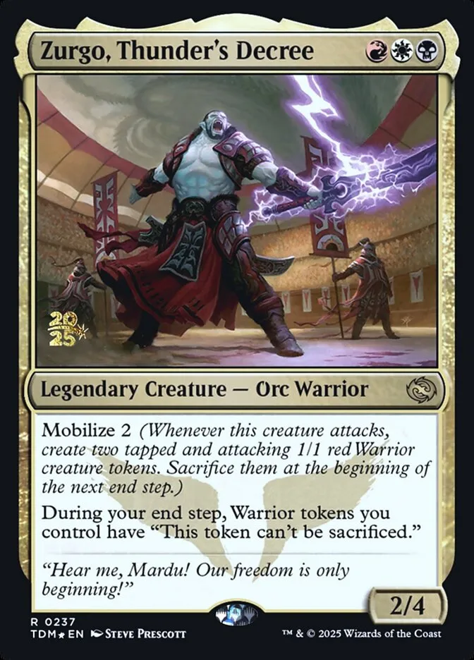 Zurgo, Thunder's Decree Front Face