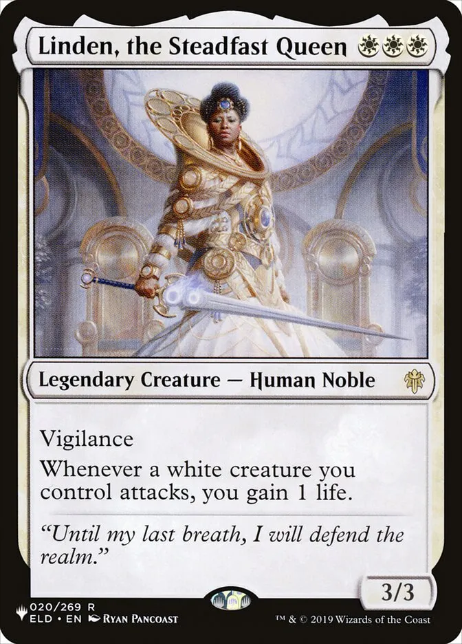 Linden, the Steadfast Queen Front Face