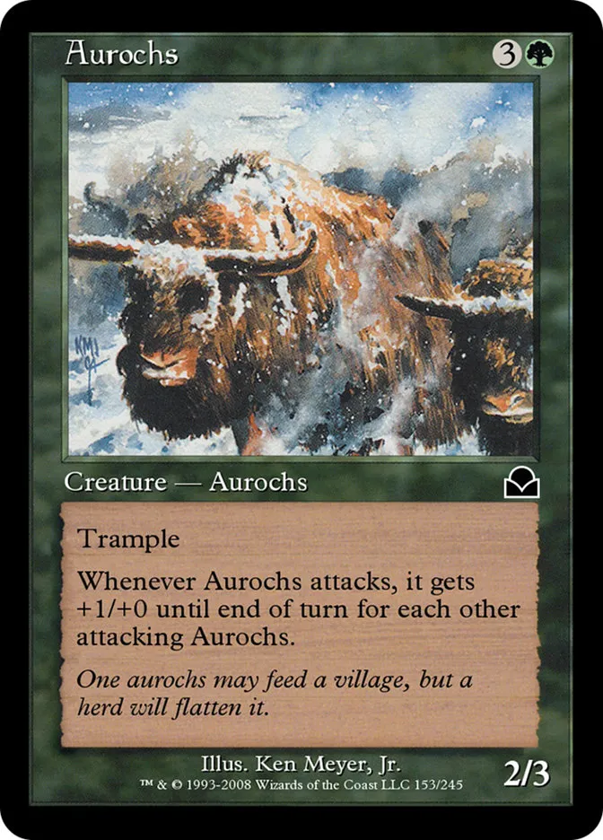 Aurochs Front Face