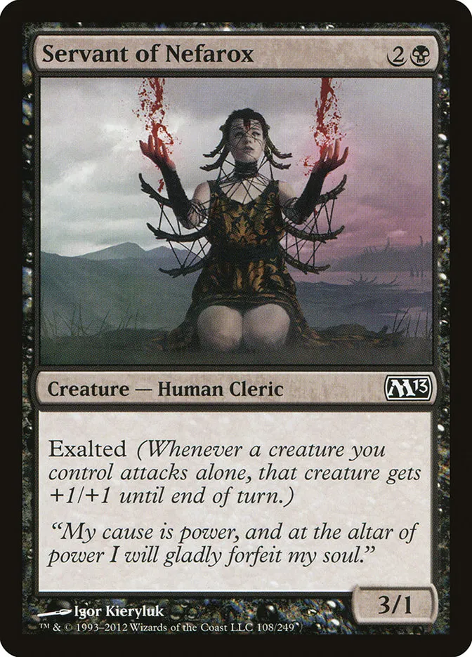 Servant of Nefarox Front Face