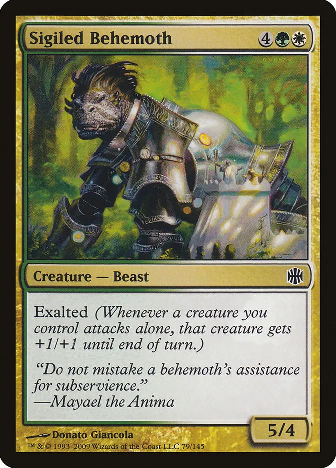 Sigiled Behemoth Front Face