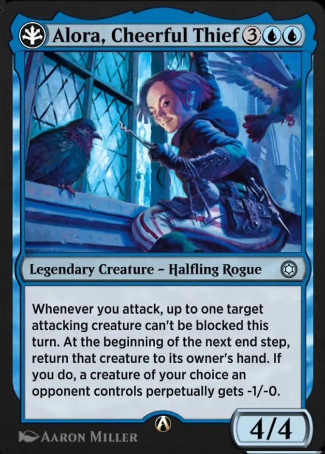 Alora, Cheerful Thief Front Face
