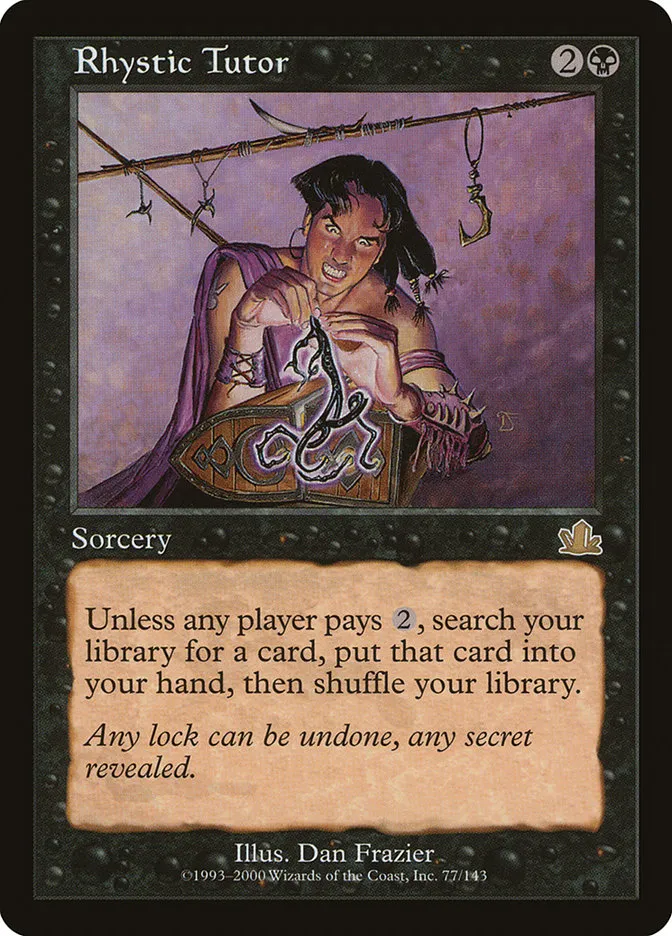 Rhystic Tutor Front Face