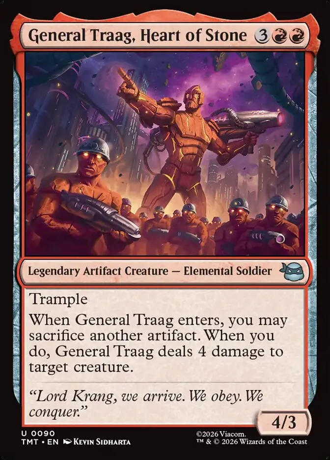 General Traag, Heart of Stone Front Face