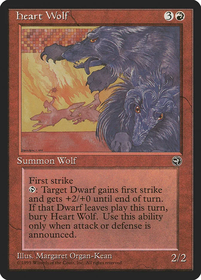 Heart Wolf Front Face
