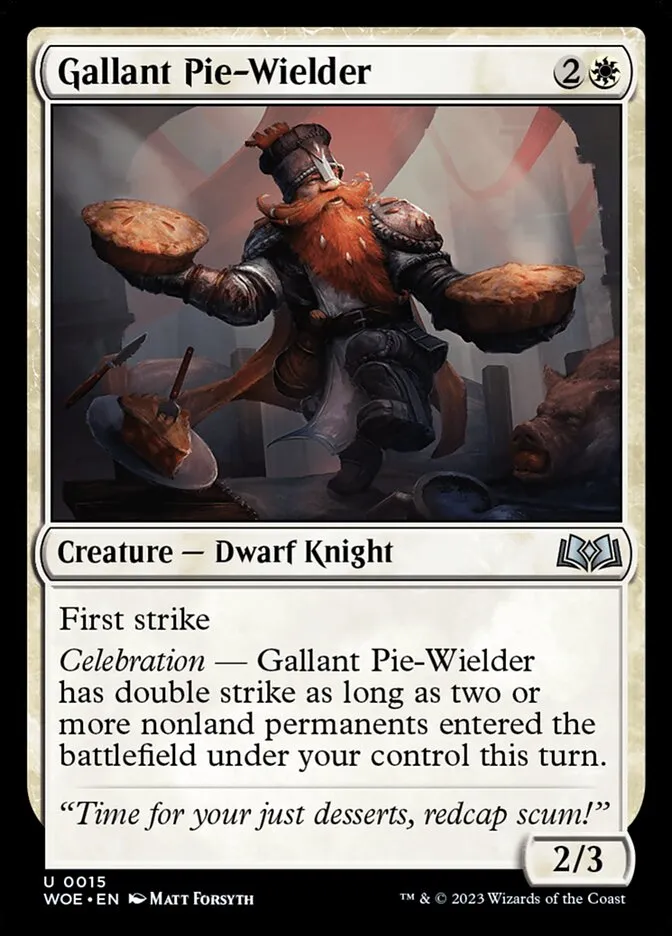 Gallant Pie-Wielder Front Face