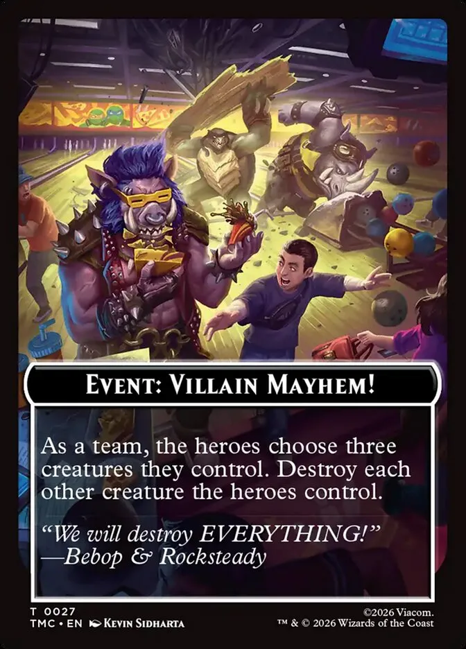 Event: Villain Mayhem! Front Face