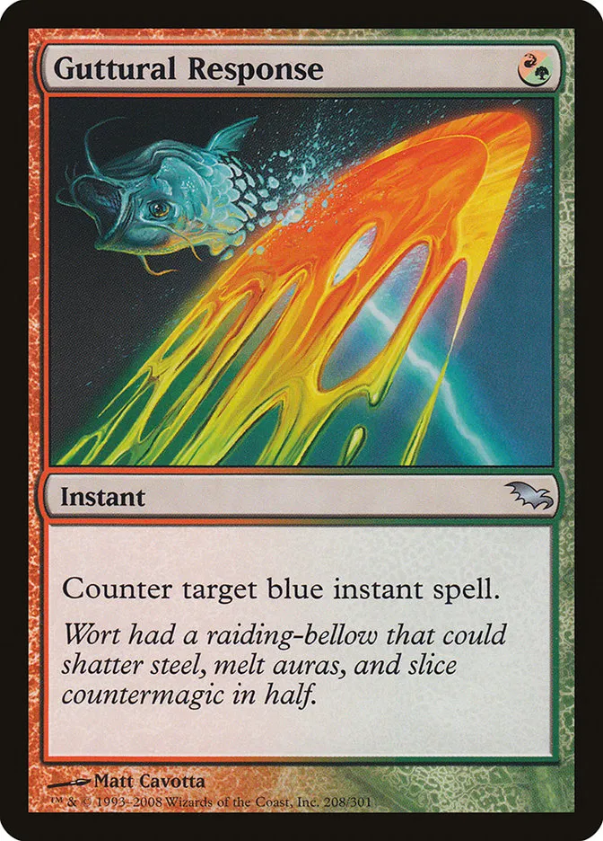 Guttural Response Front Face