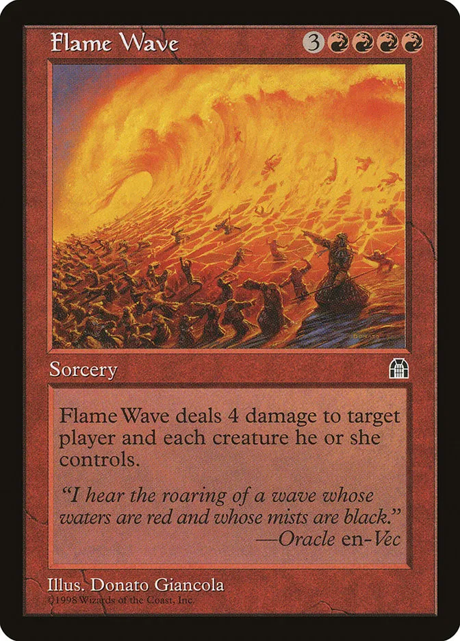 Flame Wave Front Face