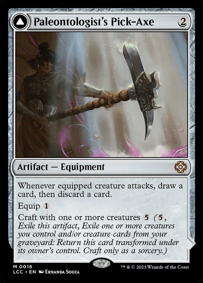 Paleontologist's Pick-Axe // Dinosaur Headdress Front Face