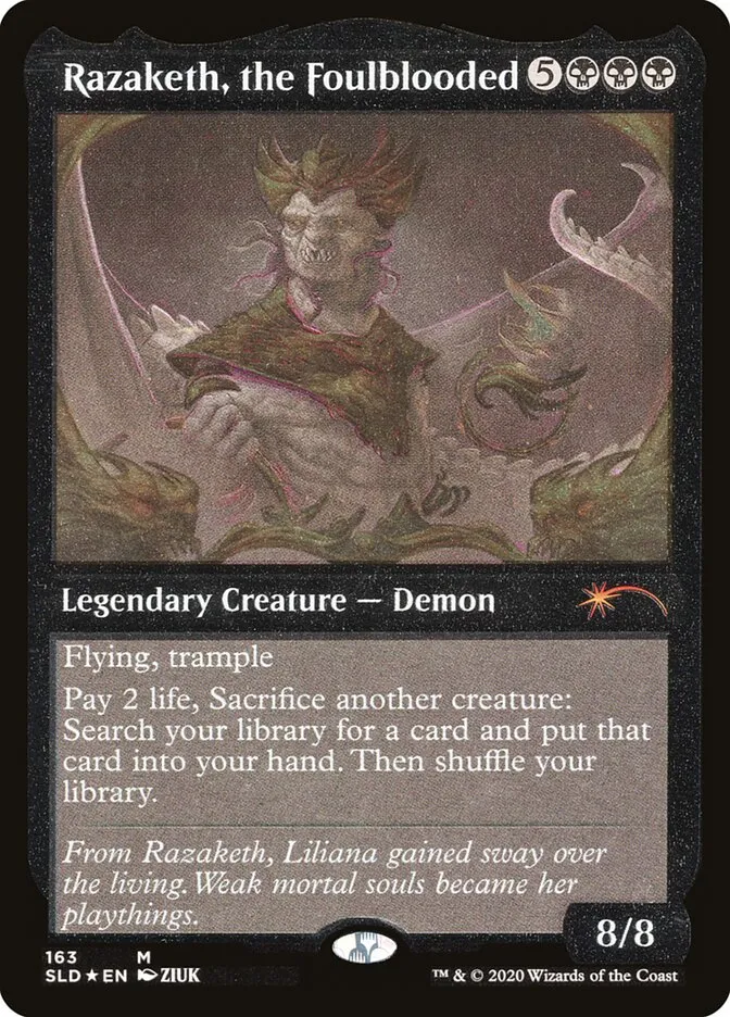 Razaketh, the Foulblooded Front Face