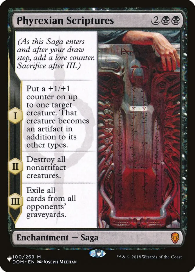 Phyrexian Scriptures Front Face