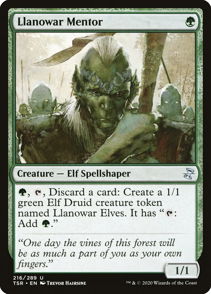 Llanowar Mentor Front Face