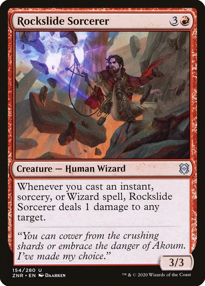 Rockslide Sorcerer Front Face