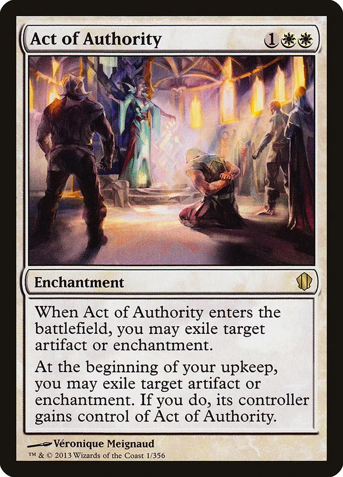 Act of Authority Front Face