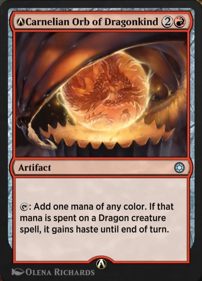 A-Carnelian Orb of Dragonkind Front Face
