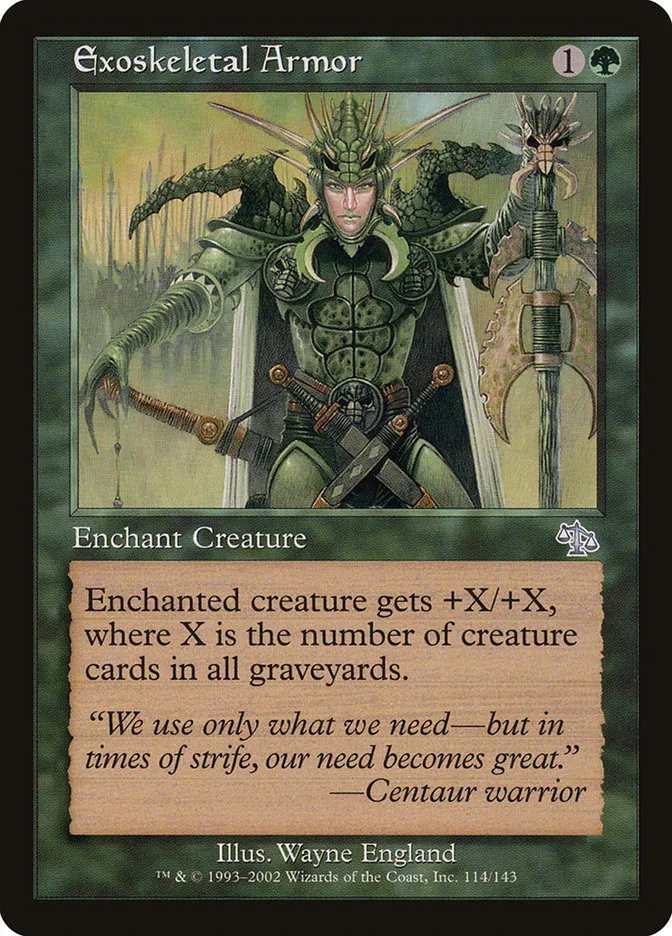 Exoskeletal Armor Front Face