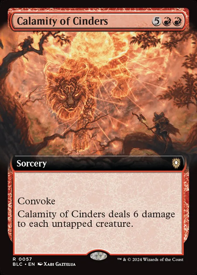 Calamity of Cinders Front Face
