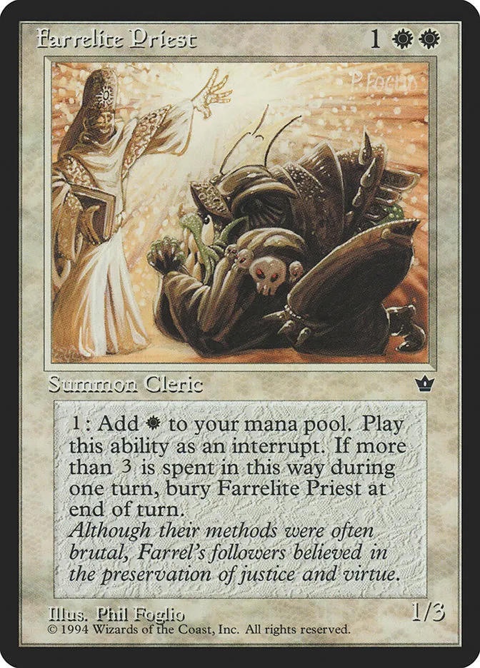 Farrelite Priest Front Face